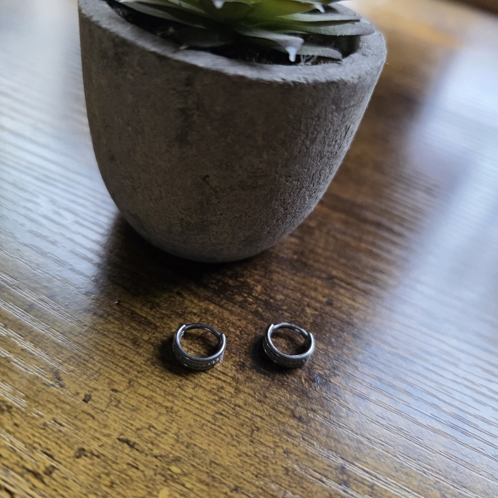 Urban Body Jewelry Silver Hoop Earrings